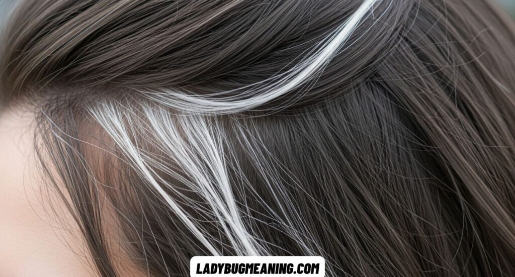 White or Gray Mallen Streak in Hair Spiritual Meaning & Symbolism