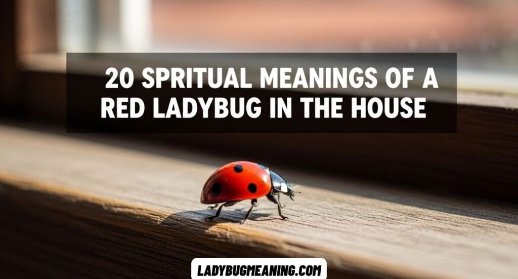red ladybug spiritual meaning and symbolism