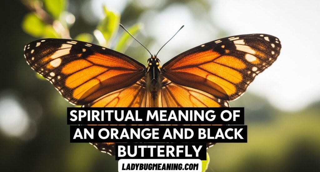 Spiritual Meaning of a Orange and Black Butterfly
