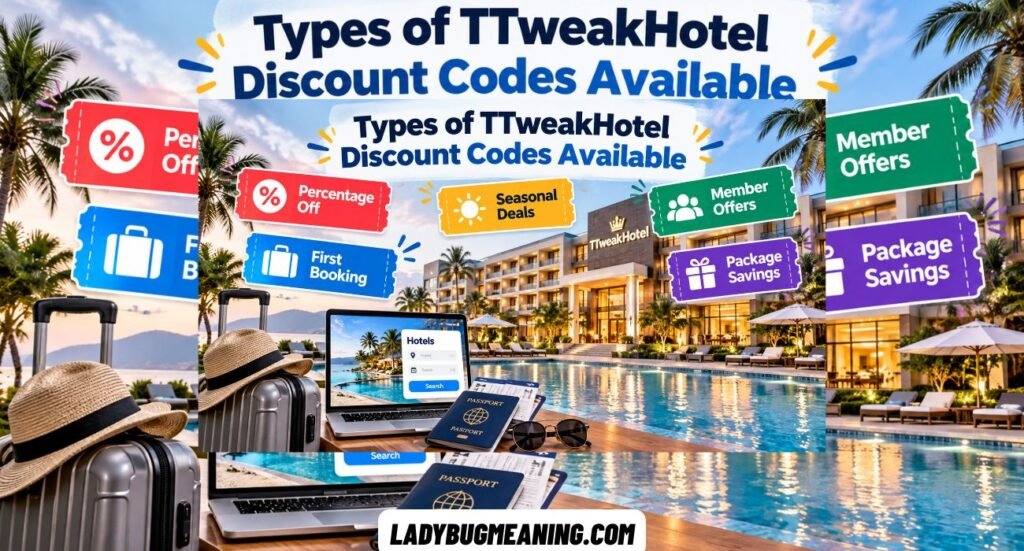 Traveler comparing TTweakHotel discount codes and hotel booking prices online before confirming a reservation