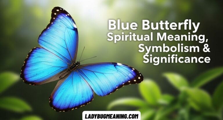 Blue Butterfly Spiritual Meaning, Symbolism & Significance
