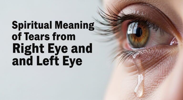 Spiritual Meaning of Tears from Right Eye and Left Eye