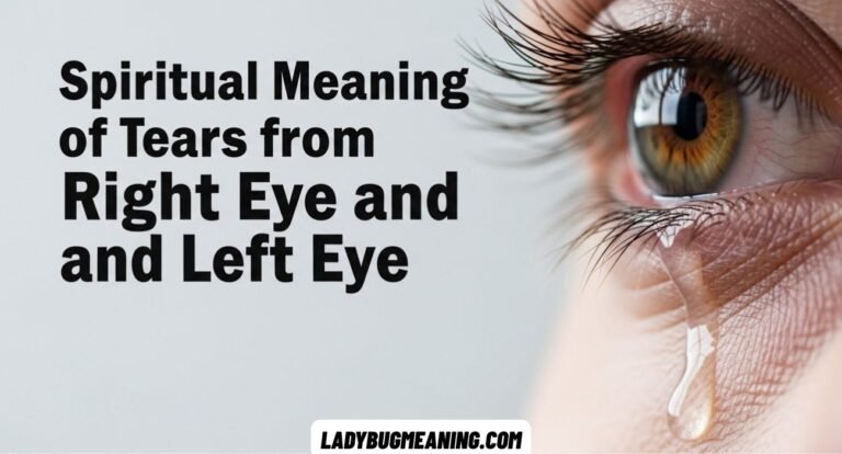 Spiritual Meaning of Tears from Right Eye and Left Eye
