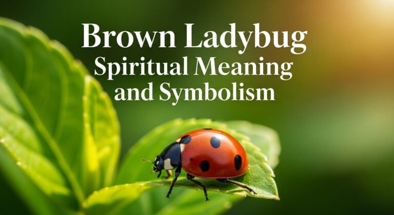 Brown Ladybug Spiritual Meaning and Symbolism