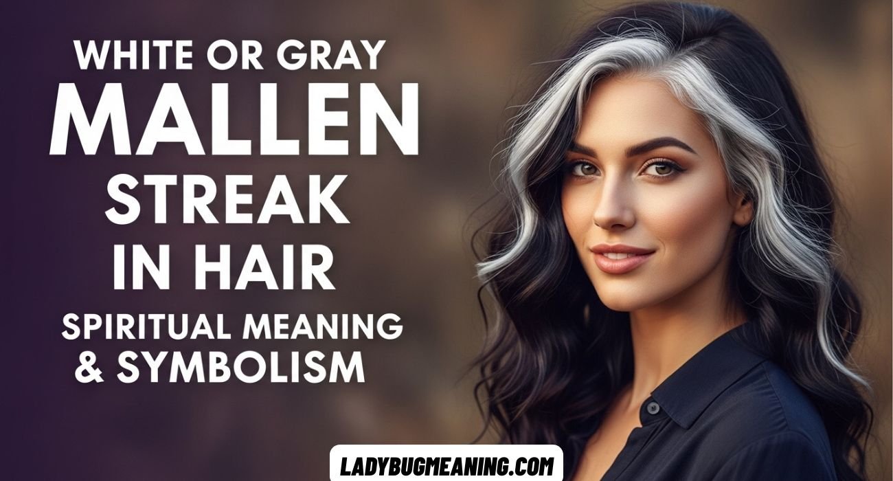 White or Gray Mallen Streak in Hair Spiritual Meaning & Symbolism