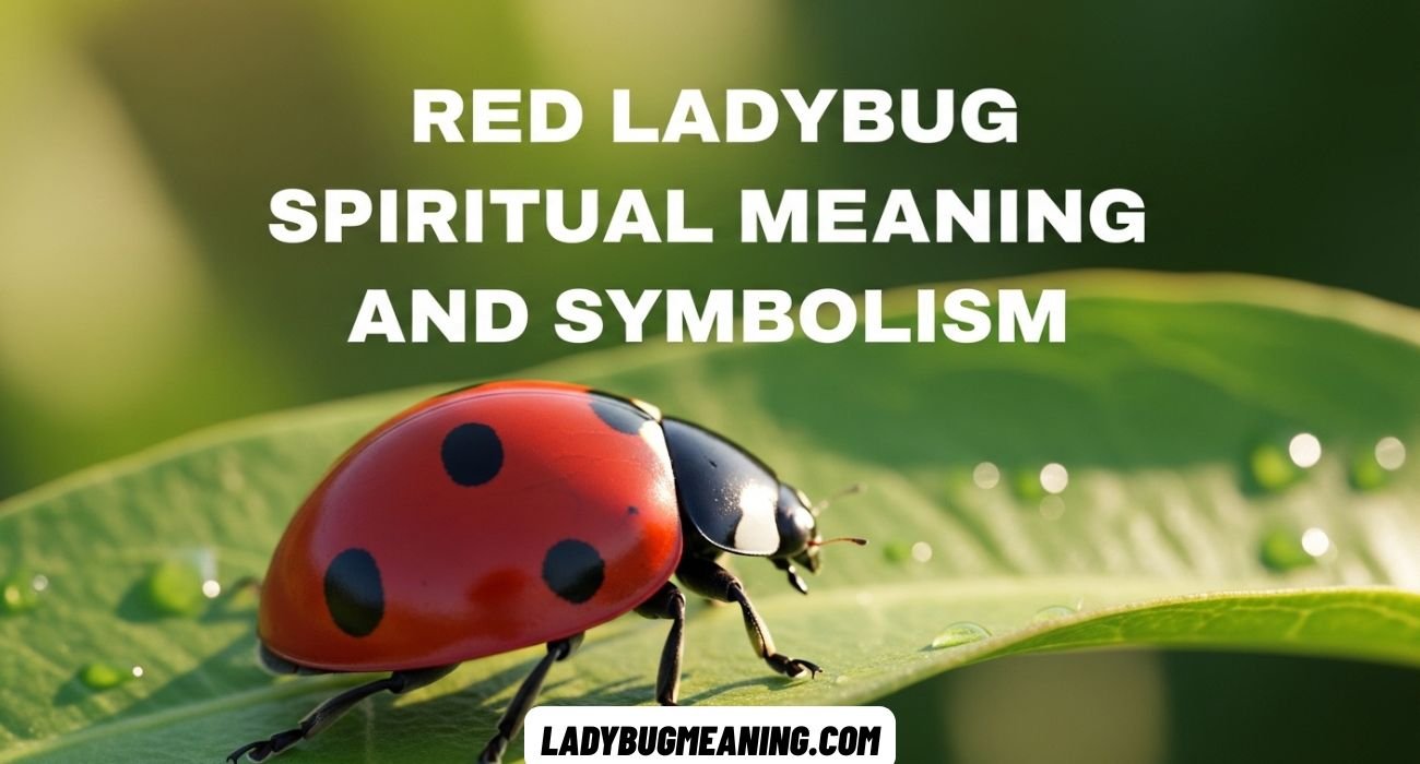 red ladybug spiritual meaning and symbolism