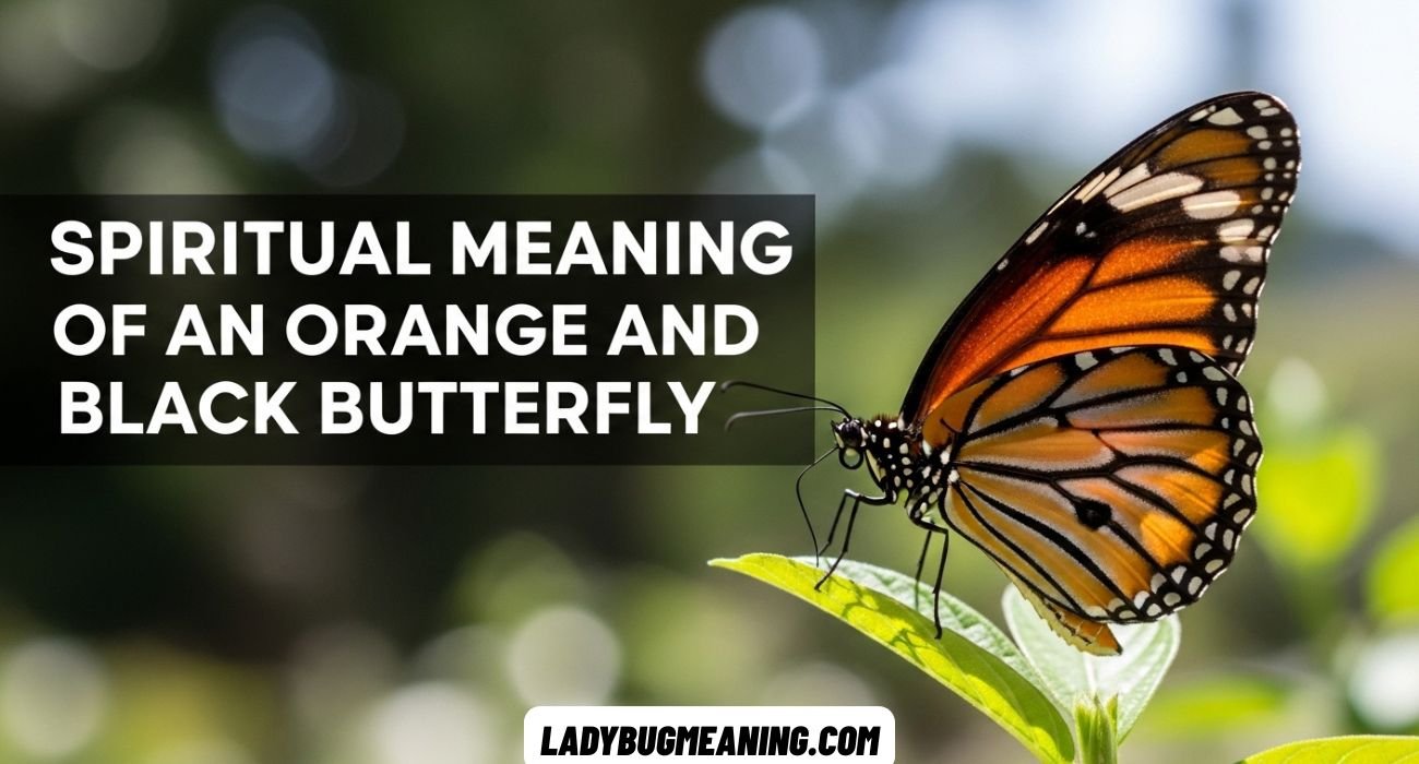 Spiritual Meaning of a Orange and Black Butterfly