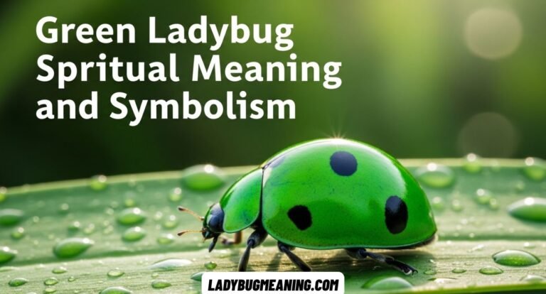 Green Ladybug Spiritual Meaning