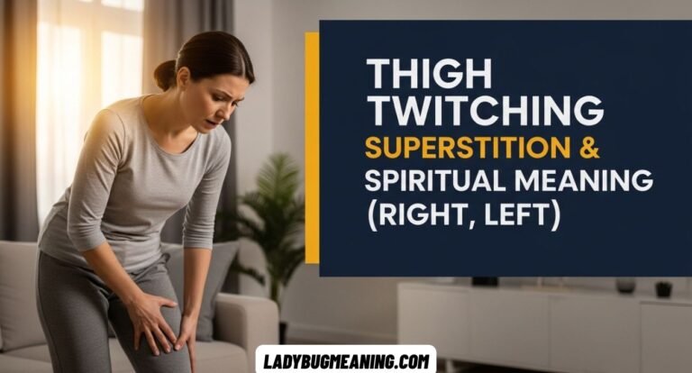 Thigh Twitching Superstition & Spiritual Meaning (Right, Left)