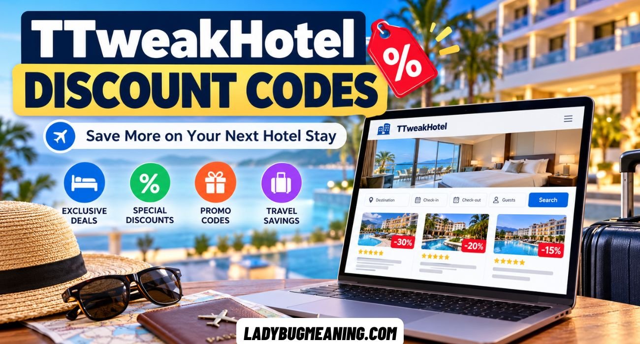 Traveler comparing TTweakHotel discount codes and hotel booking prices online before confirming a reservation